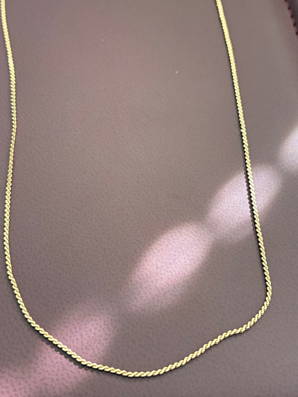 10k yellow gold S-link chain 20”